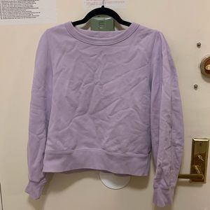 Uniqlo XL Cropped Purple Sweater